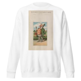 Bufford’s vegetable cards, no. 790-1 [potato] by John H. Bufford's & Sons Sweatshirt