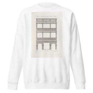 Maison du XVIe. siècle, située rue de l’horloge à Rouen. by Nicolas Xavier Willemin Sweatshirt
