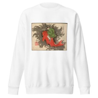 Shiei Riding a Carp over the Sea by Tsukioka Yoshitoshi Sweatshirt