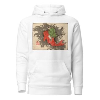 Shiei Riding a Carp over the Sea by Tsukioka Yoshitoshi Hoodie