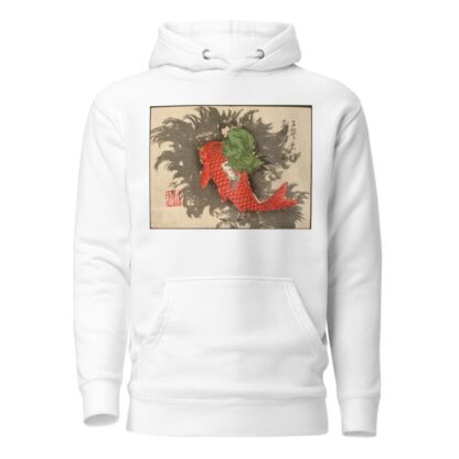Shiei Riding a Carp over the Sea by Tsukioka Yoshitoshi Hoodie