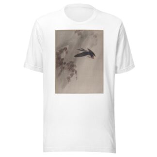 A Swallow in the Rain by Okada Baison T-Shirt