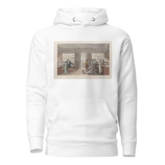 The Library by Thomas Rowlandson Hoodie