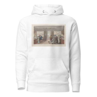 The Library by Thomas Rowlandson Hoodie
