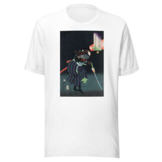 Kurahashi Densuke Kiyohara no Takeyuki Holding a Lantern by Tsukioka Yoshitoshi T-Shirt