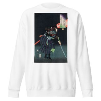 Kurahashi Densuke Kiyohara no Takeyuki Holding a Lantern by Tsukioka Yoshitoshi Sweatshirt