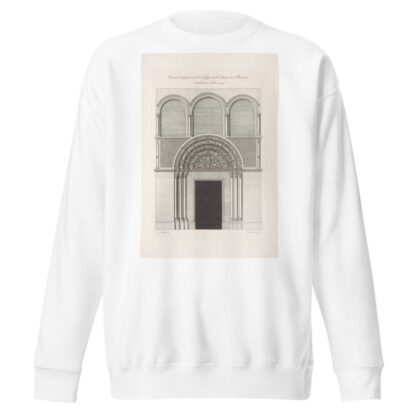 Portail septentrional de l’église de S. Étienne de Beauvais, reconstruite en l’année 997. by Nicolas Xavier Willemin Sweatshirt