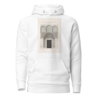 Portail septentrional de l’église de S. Étienne de Beauvais, reconstruite en l’année 997. by Nicolas Xavier Willemin Hoodie
