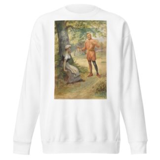 As you like it, Touchstone and Audrey by George Goodwin Kilburne Sweatshirt