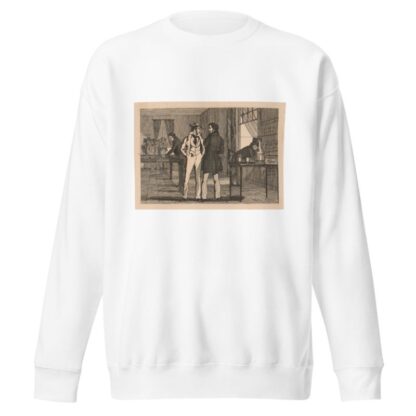 Billiard table at New Orleans by Auguste Hervieu Sweatshirt