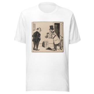 Five comic strip frames of man with string tied around his finger Pl.4 by Franklin Morris Howarth T-Shirt