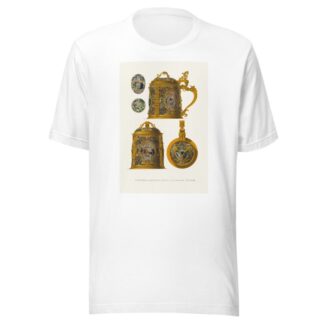 Serebrianaia zolochenaia kruzhka, ukrashennaia emal’iu by Fedor Grigoryevich Solntsev T-Shirt