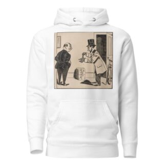 Five comic strip frames of man with string tied around his finger Pl.4 by Franklin Morris Howarth Hoodie