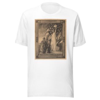 Columbia gives to her son the accolade of the new chivalry of humanity by Edwin Howland Blashfield T-Shirt