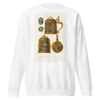 Serebrianaia zolochenaia kruzhka, ukrashennaia emal’iu by Fedor Grigoryevich Solntsev Sweatshirt