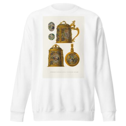 Serebrianaia zolochenaia kruzhka, ukrashennaia emal’iu by Fedor Grigoryevich Solntsev Sweatshirt
