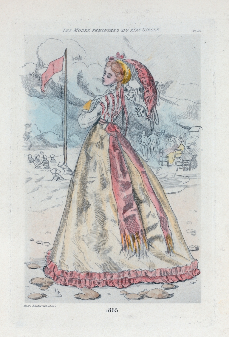 1865 [Women’s fashion in nineteenth-century Paris] by Henri Boutet
