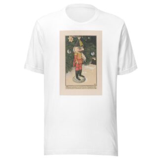 Notenkraker in een huzarenmantel bij een kerstboom by Willem Wenckebach T-Shirt