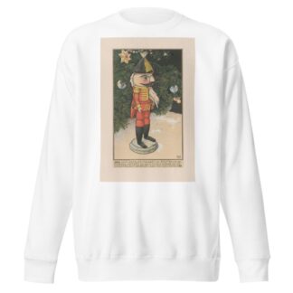 Notenkraker in een huzarenmantel bij een kerstboom by Willem Wenckebach Sweatshirt