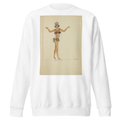 Run Little Chillun: Girl Dancers. Black and red bandeau with matching bottoms by B. House Sweatshirt