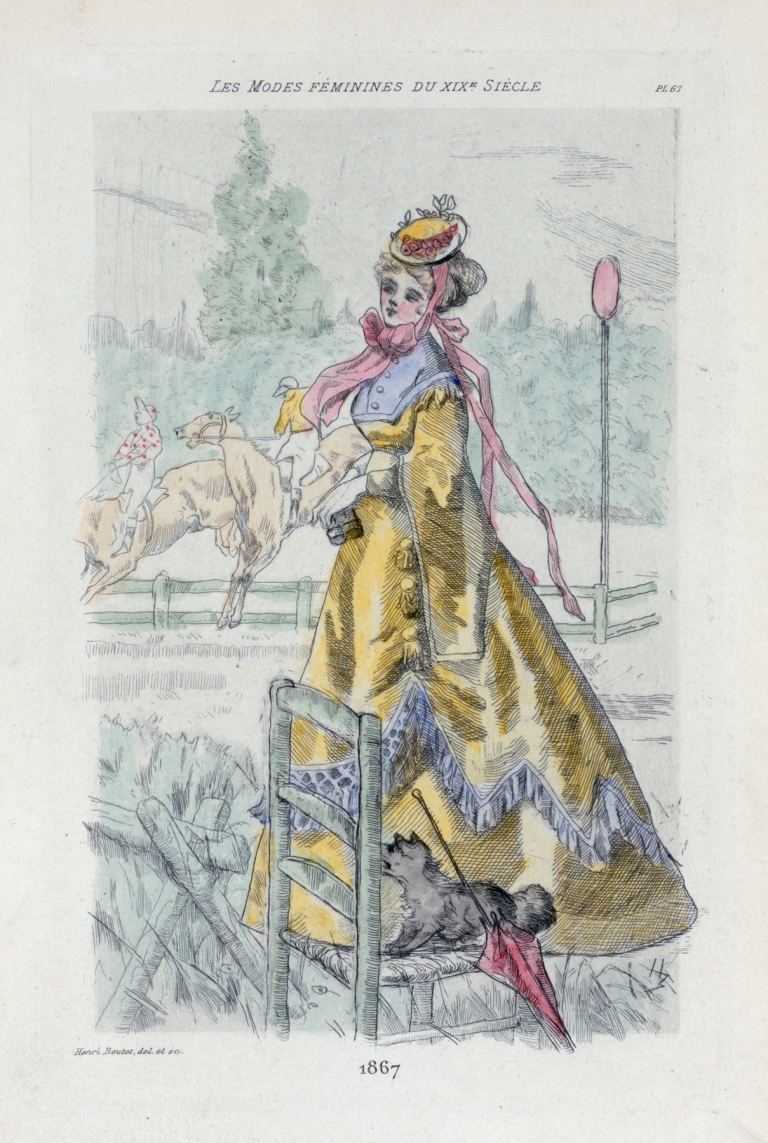 1867 [Women’s fashion in nineteenth-century Paris] by Henri Boutet