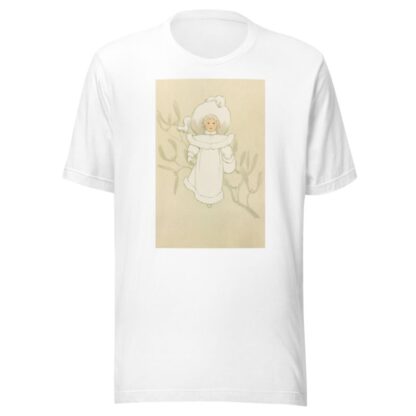 Little Girl in Winter Garb by Louis Prang & Co. T-Shirt