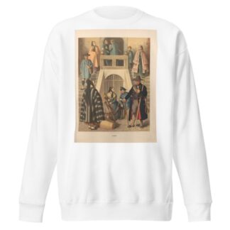 Deutsche Volkstrachten Pl.10 by Albert Kretschmer Sweatshirt