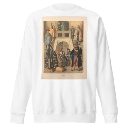 Deutsche Volkstrachten Pl.10 by Albert Kretschmer Sweatshirt