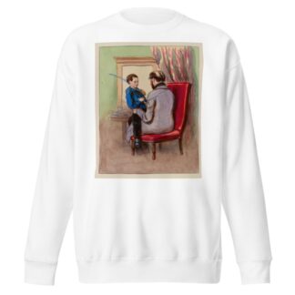 Houp houp papa. ah mais tu ne fais pas si bien le cheval que Janisset, dam. Ah comme il faisait bien le chev by Paul Gavarni Sweatshirt