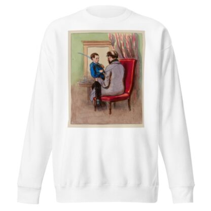Houp houp papa. ah mais tu ne fais pas si bien le cheval que Janisset, dam. Ah comme il faisait bien le chev by Paul Gavarni Sweatshirt