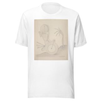 Head with Sign, Hand, Wheel, and Auto Horn by Angelika Hoerle T-Shirt