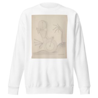 Head with Sign, Hand, Wheel, and Auto Horn by Angelika Hoerle Sweatshirt