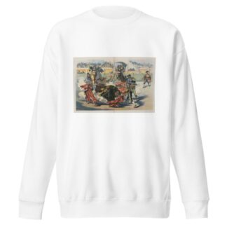 The great American bull-fight by Udo Keppler Sweatshirt