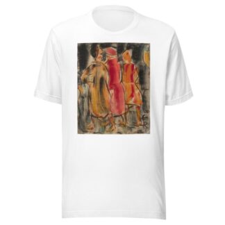 Drei Frauen auf der Straße by Christian Rohlfs T-Shirt