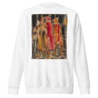 Drei Frauen auf der Straße by Christian Rohlfs Sweatshirt