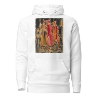 Drei Frauen auf der Straße by Christian Rohlfs Hoodie
