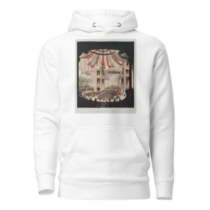 Brooklyn Sanitary Fair, 1864 Interior view of the Academy of Music, as seen from the dress circle by A. Brown & Co Hoodie