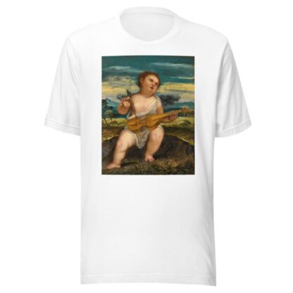 Cupid With A Violin In A Landscape by Bonifacio Veronese T-Shirt