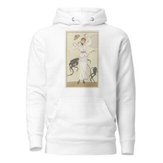 Robe de drap blanc by George Barbier Hoodie