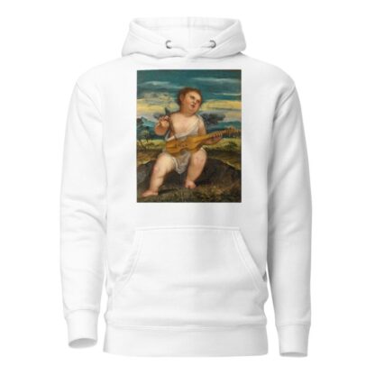 Cupid With A Violin In A Landscape by Bonifacio Veronese Hoodie