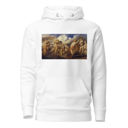 Putting while building a railway by Hans Canon Hoodie