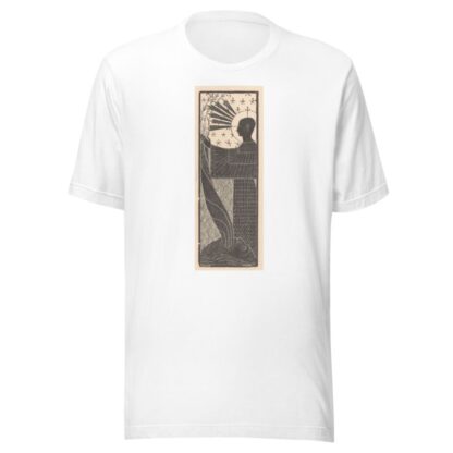 Staande figuur en mannenhoofd met opengesperde mond Twaalf houtsneden by Mathieu Lauweriks T-Shirt