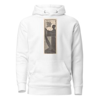 Staande figuur en mannenhoofd met opengesperde mond Twaalf houtsneden by Mathieu Lauweriks Hoodie
