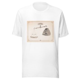 Bible and books on a scale by J.F. Davis T-Shirt