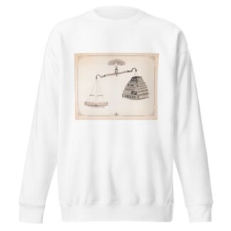 Bible and books on a scale by J.F. Davis Sweatshirt
