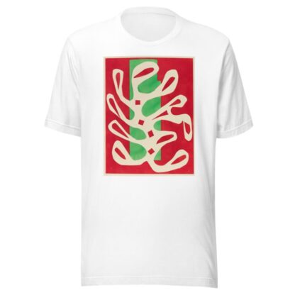 Algue blanche sur fond rouge et vert by Henri Matisse T-Shirt
