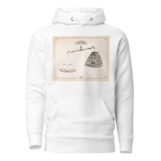 Bible and books on a scale by J.F. Davis Hoodie