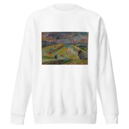 Landscape with a Patchwork of Fields by Sasza Blonder Sweatshirt