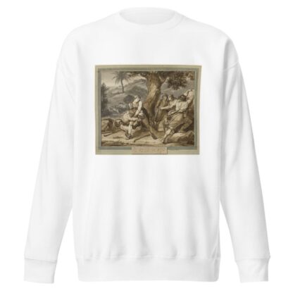 Telemachus Battles the Lion, from The Adventures of Telemachus, Book 2 by Bartolomeo Pinelli Sweatshirt