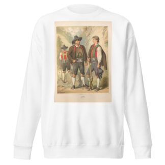 Deutsche Volkstrachten Pl.73 by Albert Kretschmer Sweatshirt